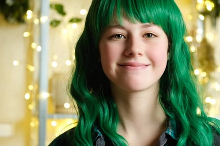 cabello verde colorimetria