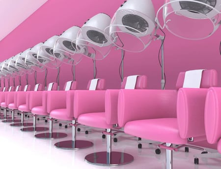 muebles para salón de belleza secador de pelo